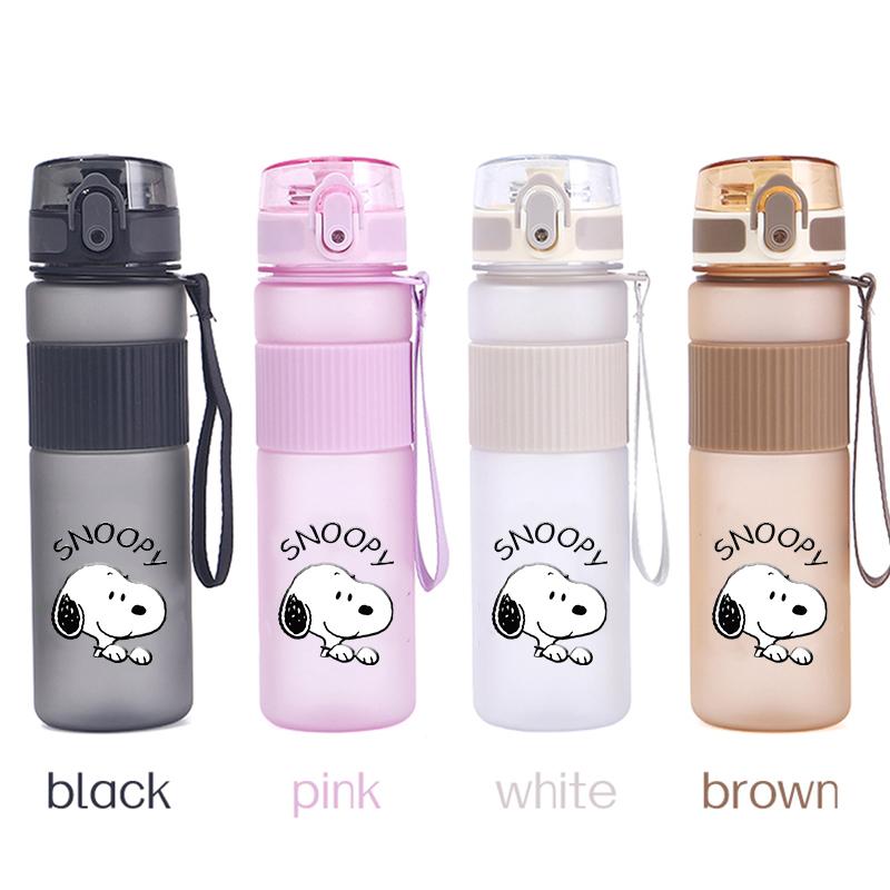 550ml Snoopys Water Bottles Cute Cartoon Drinking Cup Portable Cups Women High Quality Sport Leak Proof Mug Bottle Birthday Gift