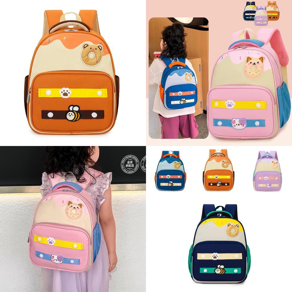 Stylish And Comfortable Nylon Backpack For Boys And Girls With Cute Cartoon Prints