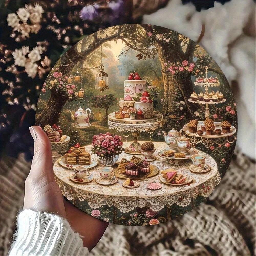 

Ретро Металлическая Вывеска с Кружевом 8x8 Дюймов Винтажное Алюминиевое Настенное Искусство для Столовой Кафе Кухни Бара Гаража Декор 20x20 разноцветный