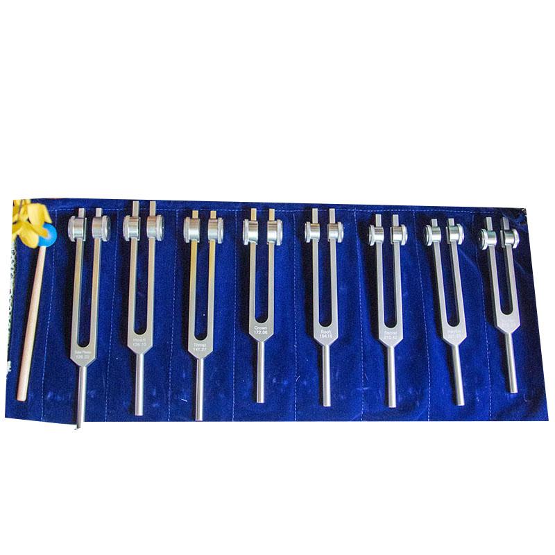 Professional Chakra Tuning Fork Sets Schumann Resonance Sound Healing Tuning Forks Set Release Stress Percussion Instruments