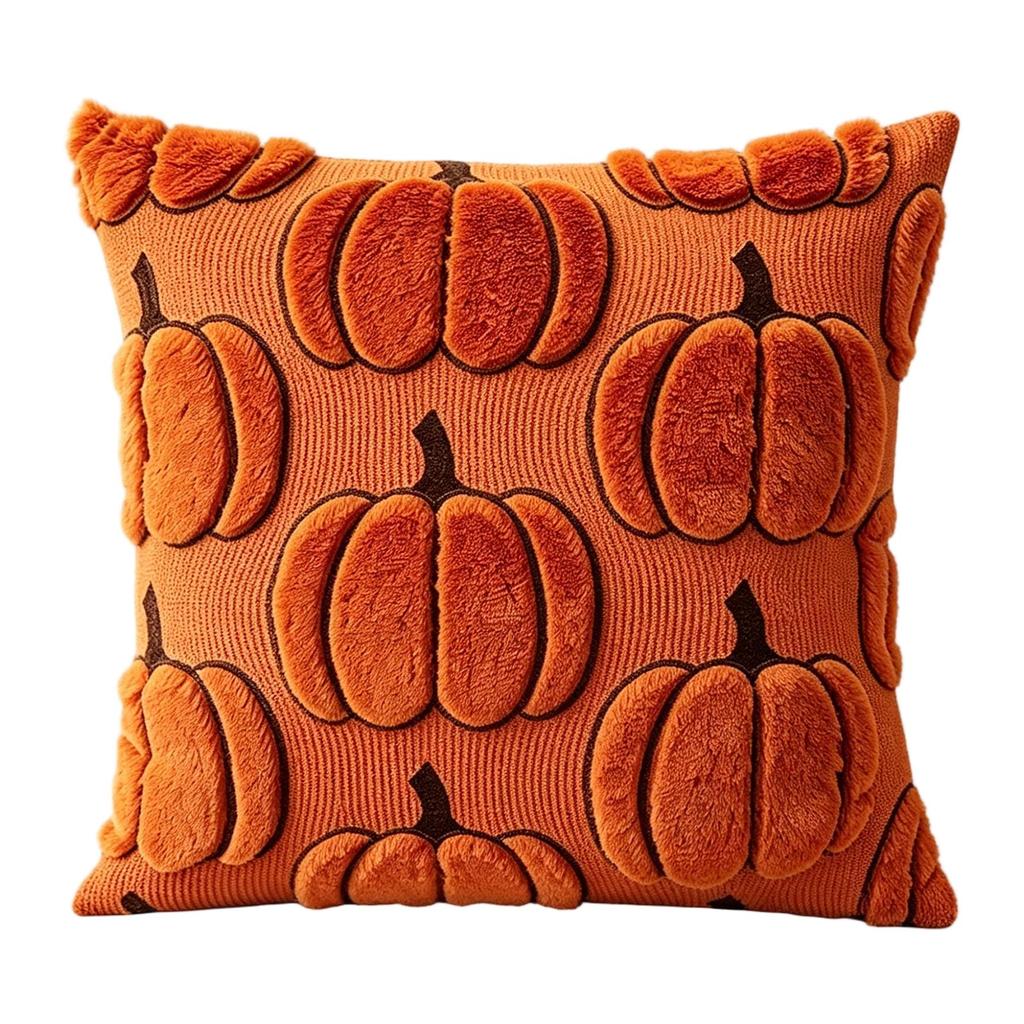 Pumpkin Plush 45 cm Halloween Decorative Throw for Couch Sofa Bedroom Fall Decor
