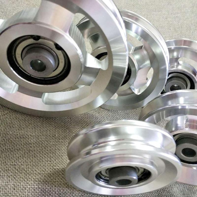 Aluminium Alloy Fitness Pulley Wheel Universals Bearing Pulley Wheel for Fitness Strength Training Equipment Enduring