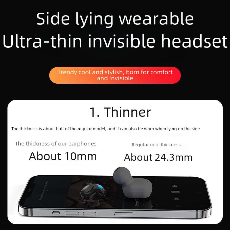 X55 Bluetooth 5.3 Sleep Earbuds: Painless Touch, Superior Sound, Long Battery Life, Universal Compatibility.