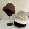 Women S Winter Thick Faux Lamb Wool Bucket Hat