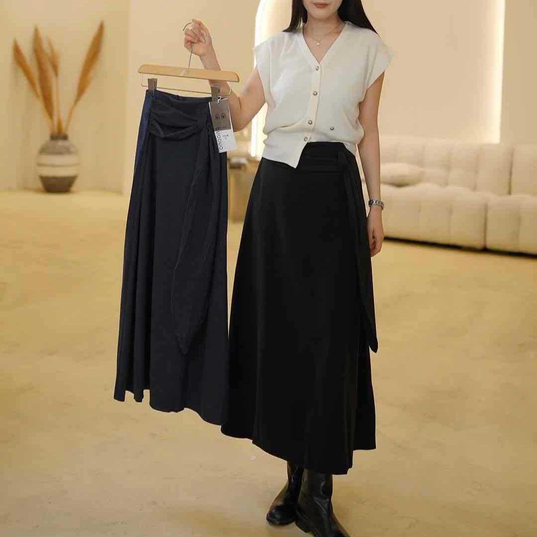 

Stylish Half Skirt W Small серый