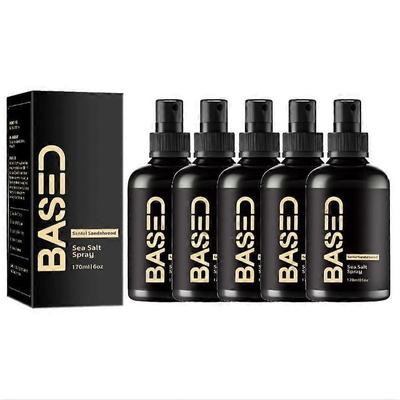 1-5x Meersalzspray für voluminöses Haar, 170 ml Textur- & Stärkungsspray mit Vitamin B5 & Algen weniger