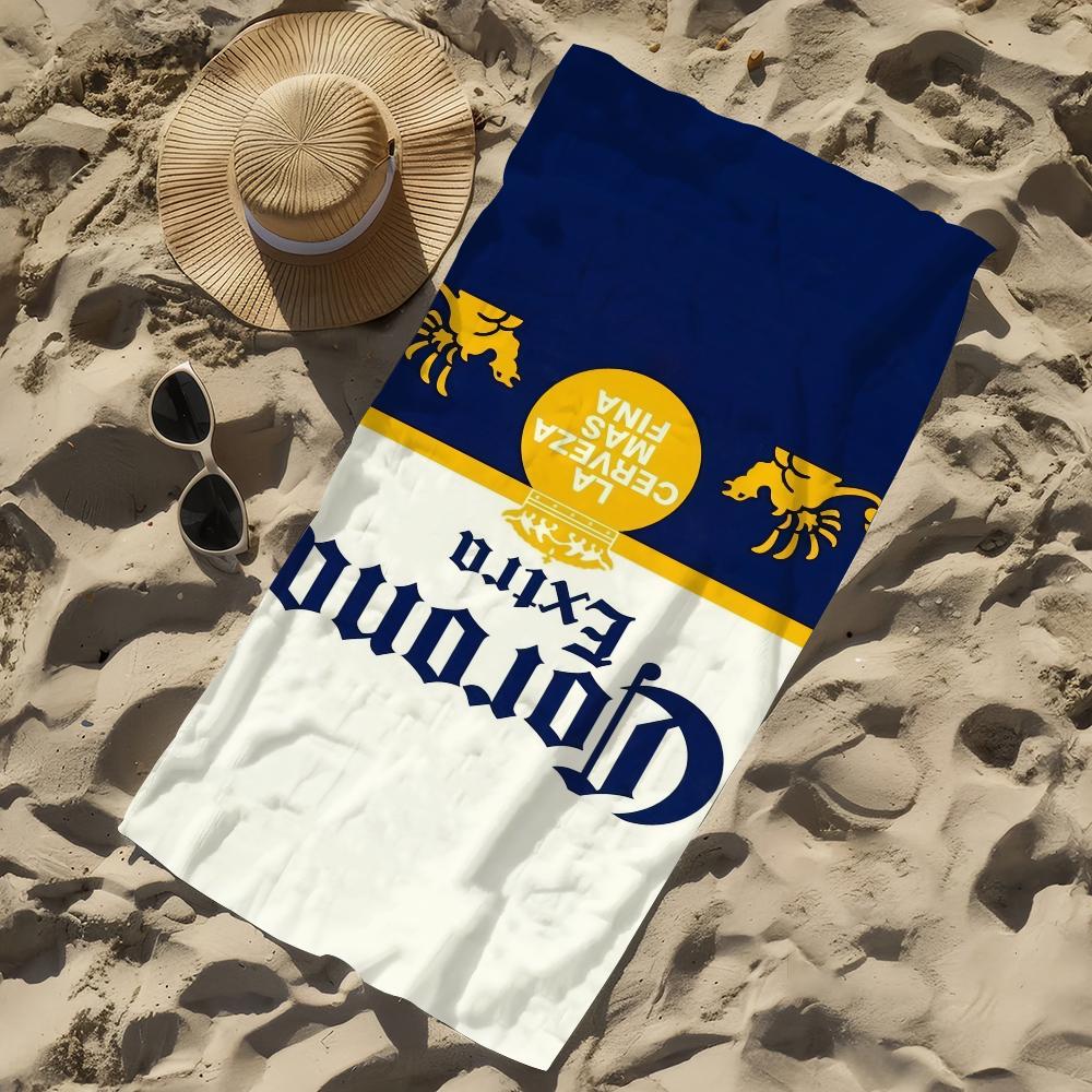 C-corona Towel Beach Quick Dry Soft Pool E-extra Beer Towels Gift for Travel Gym Shower Camping sports