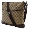GUCCI Shoulder Bag 145857 Brown GG canvas unisex Used