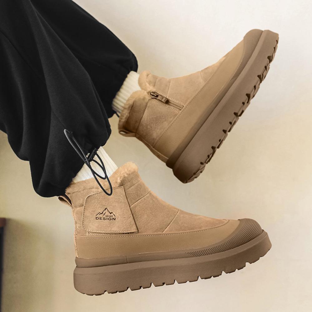 Mens Boots New Autumn Winter Ankle Boots Men's Outdoor Warm Casual Shoes Versatile Thick Soled Anti Slip Snow Boots Men Shoes