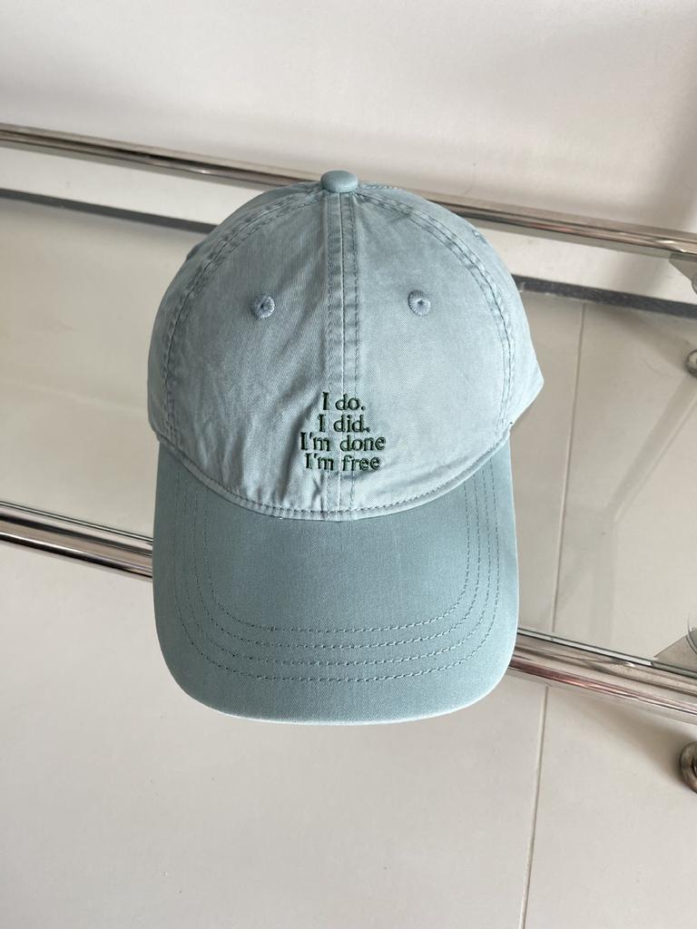 ins washed cotton baseball cap men's and women's spring and summer versatile letter embroidered cap showing face small sun hat