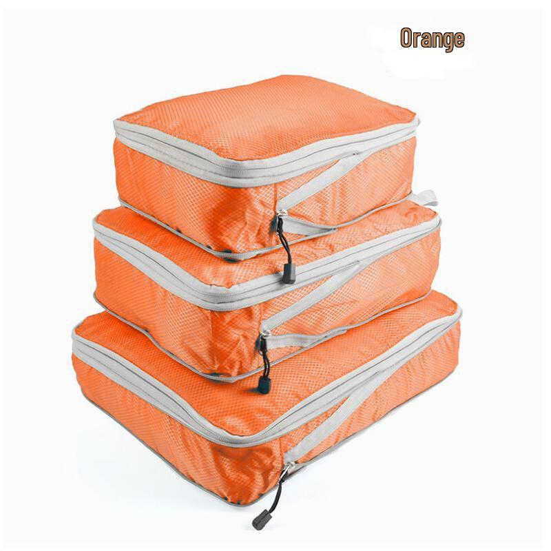 Travel Compression Storage & Organizer Bags: 3-Piece Set - Dustproof, Moistureproof, Portable, Large-Capacity for Clothes & Underwear
