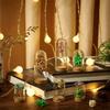 24 Pack Glass Cloche Dome Wedding Decorations Glass Bottles with Cork Stoppers Decoration Message Glass Bottle Vial Cork Candy