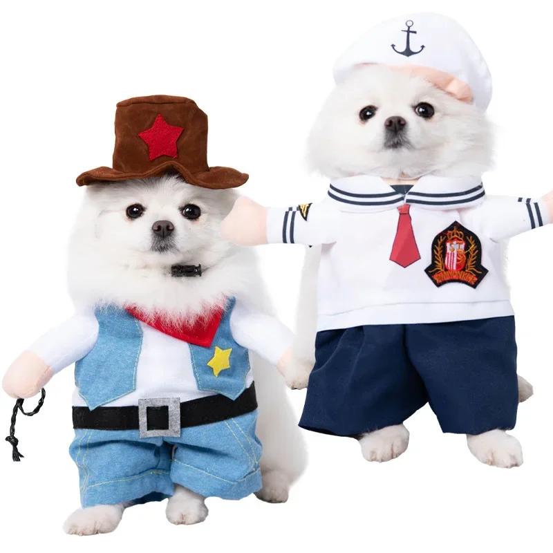 Costume Divertente Creativo per Cani e Gatti di Piccola Taglia per Halloween Giacca per Cani Piccoli Vestito per Gatti Teddy Abbigliamento per Cani a Tema Halloween per Cani Piccoli