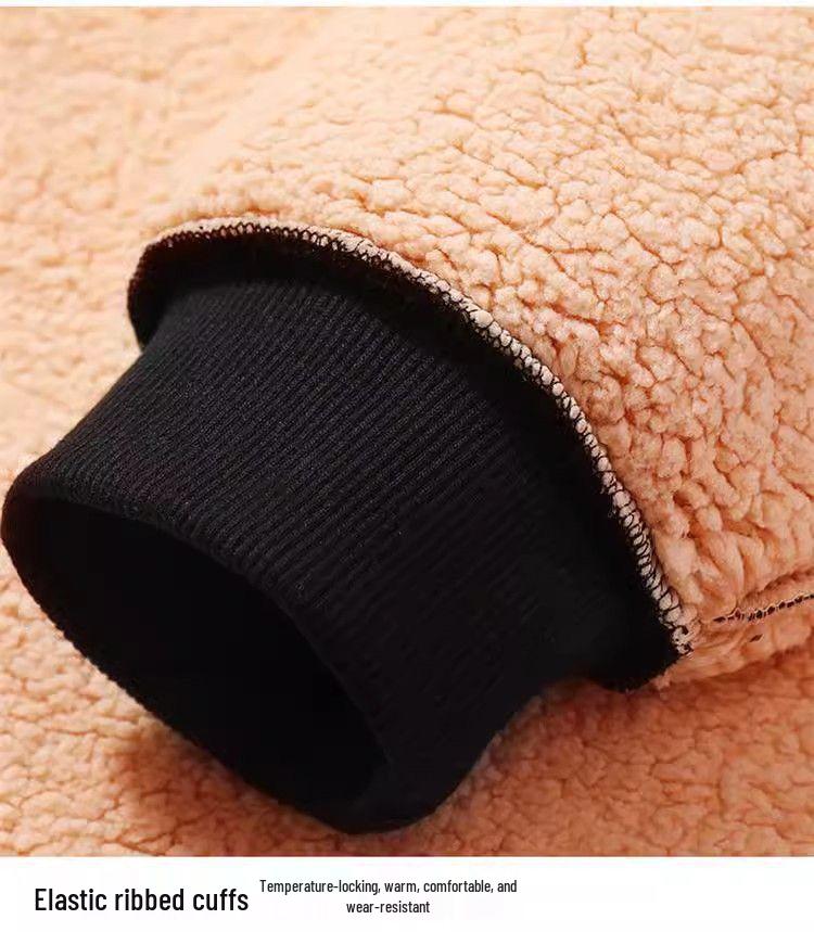 2024 Pánská teplá mikina z jehněčí vlny s kulatým výstřihem: Podzimní/zimní kolekce