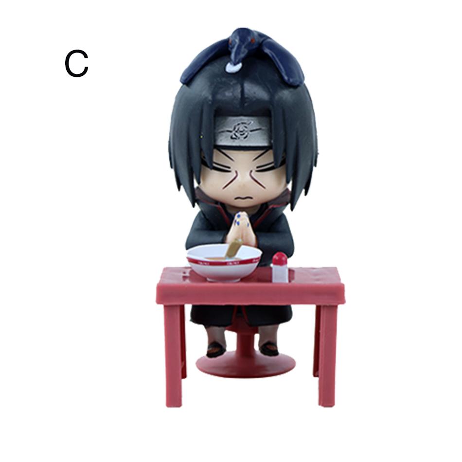 Naruto Shippuden Ramen Theme Series  Chibi Small Pvc Anime Figurine Naruto Sasuke Uchiha Merch  Toys Present For Kids