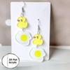 2D Flat Acrylic Dangle Earrings For Women Flower Animal Drop Earrings For Summer Daily Wear Party Jewelry
