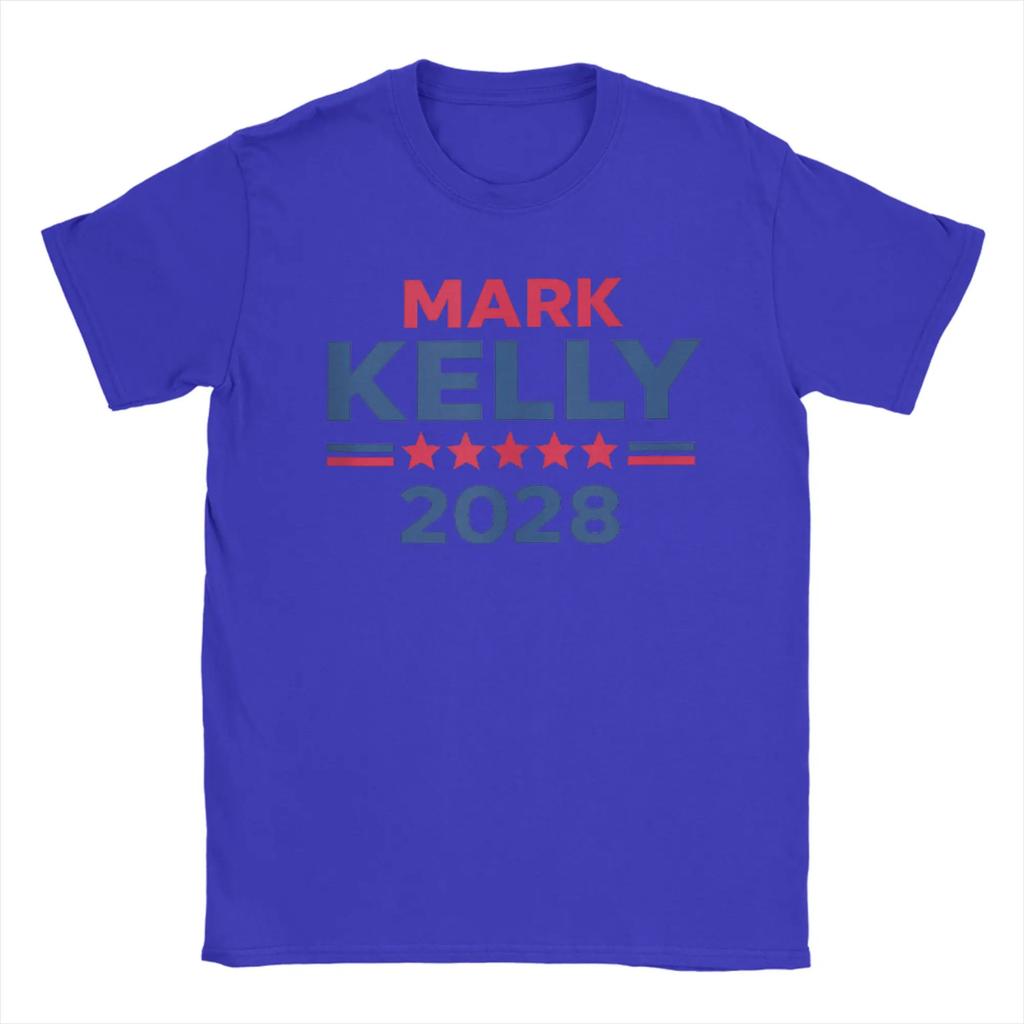 Men Senator Mark Kelly for President 2028 Campaign T Shirts Cotton Clothes Novelty Short Sleeve Tee Shirt New Arrival T-Shirt