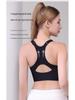 Women's High-Impact Shockproof Plus Size Sports Bra with Front Zipper for Yoga and Running