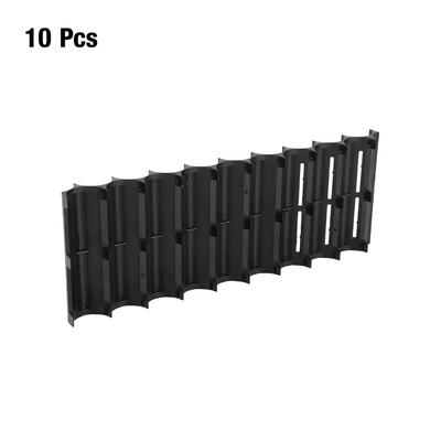 10Pcs ABS Resin 18650 Lithium Battery Spacer Protecting Holder Cylindrical Cell Storage Bracket