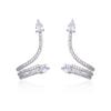 Fashion Originality Metal Elegant Ear Cuff Crystal Clip for Stud Women Pierced Small Ear Wrap Bone Ear Clips Star Type Jewelry