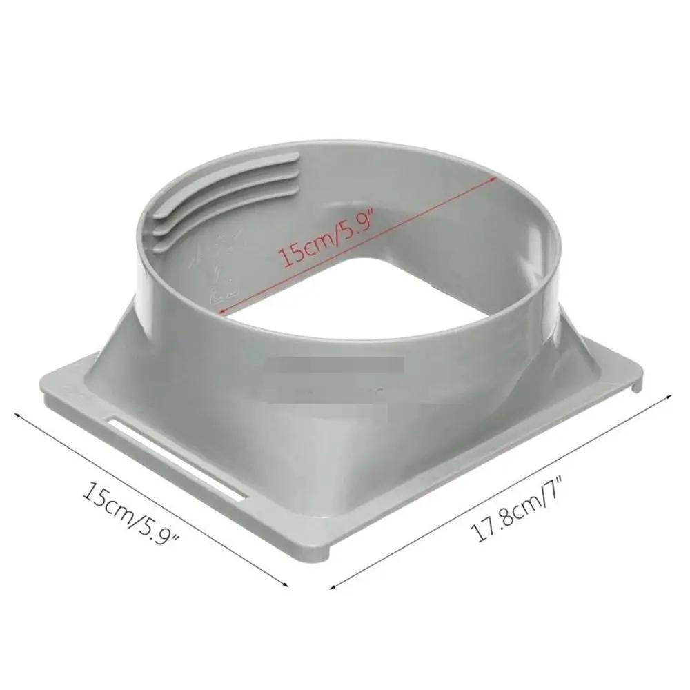 Mobile Air Conditioner Hose Round/Square Shaped Exhaust Pipe Interface Connector Duct Adaptor