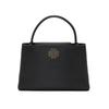 Adjustable Detachable Shoulder Strap Magnetic Snap Litchi Grain Leather Tote Mini Women Handbags Black 160641-001