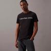 Calvin Klein Jeans Letter Print Slim Fit Round Neck Short Sleeve T-Shirt Men Tops Black J30J322552-BEH