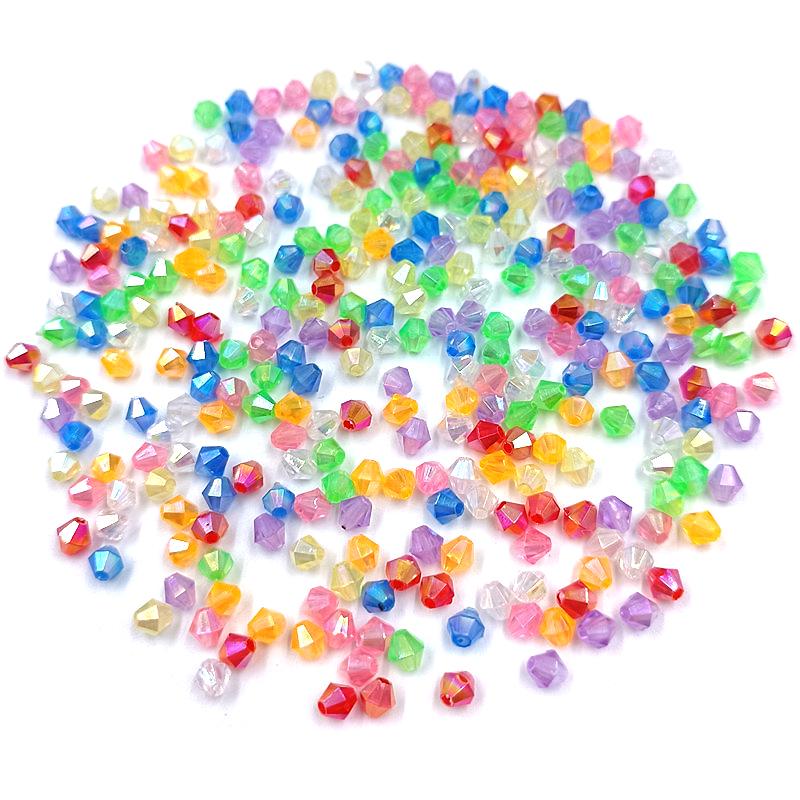 Home Party Supplies Material Loose Beads Necklace Diamond Beads New 300Pcs 4mm 4mm Bracelet Diy Beaded Accessories Woven Ring Transparent