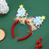 Eye Catching Christmas Tree Headband for Party Cosplay Headwear Costume Soft Fabric Headpieces Styling Accessory