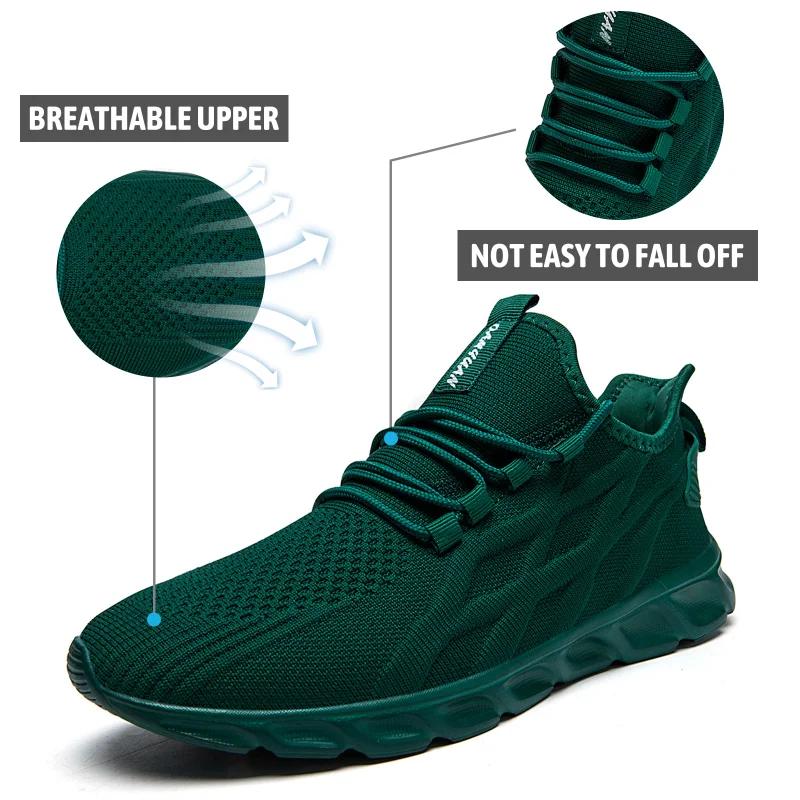 fashion Fujeak Casual Comfort Soft Flats Fashion Men's Shoes Plus Size 46 Lightweight Footwear Breathable Non-slip Running Sneakers
