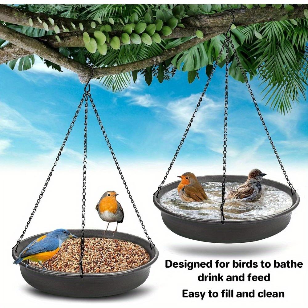 1PC Hanging bird bath tray/bird feeder, garden bird bath tray/wildlife feeder suitable for outdoor garden/terrace decoration
