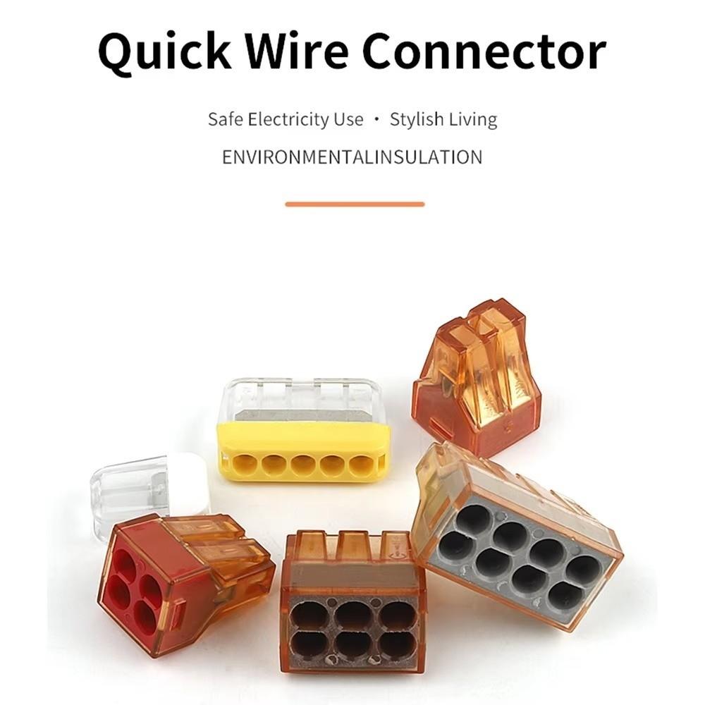 10PCS Push In Quick Terminal 2/3/4/5/6/8 Pin Splice Terminal Electrical Connector Electrical Wiring