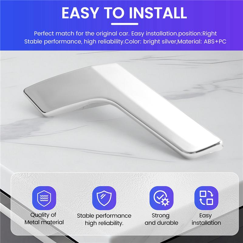 M63K-Chrome Car Inner Interior Door Handle Repair Kit For Mercedes W204 X204 Inner Trim Cover