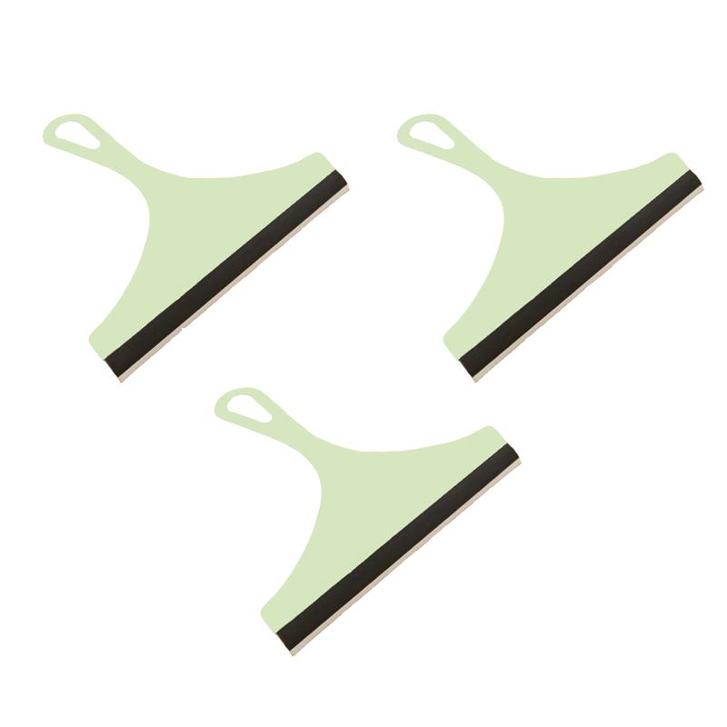 3pcs Shower Squeegee Window Glass Wiper Scraper Cleaner Brush Cleaner Car Window Bathroom Household Cleaning Tool