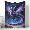 Flannel Digital Print Blanket, Small Throw - Suitable for Sofa, Bed, Travel, Camping, Living Room, Office, Chair