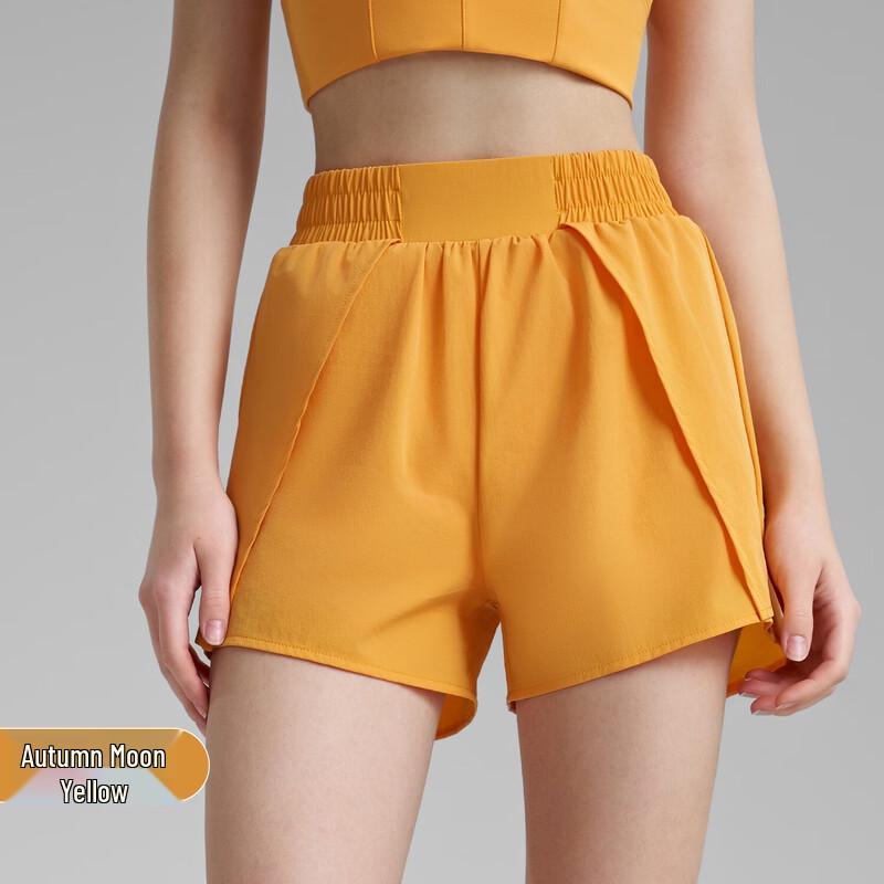 Yimai Women s Faux Two-Piece Running Yoga Shorts