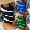 Solid Color Color Block Sexy High Waist One Piece Bikini Swimsuit Ladies Fashion Elegant Beach Vacation Outfit