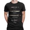 Swords Sting Orcrist Glamdring Narsil T-Shirts Men 100% Cotton T Shirts L-Lords Of The R-Rings Tee Shirt Plus Size Clothing