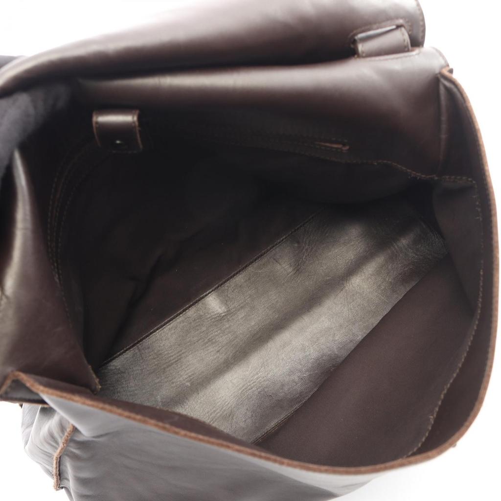 Used BOTTEGA VENETA Intrecciato Shoulder Bag leather Brown Used mens