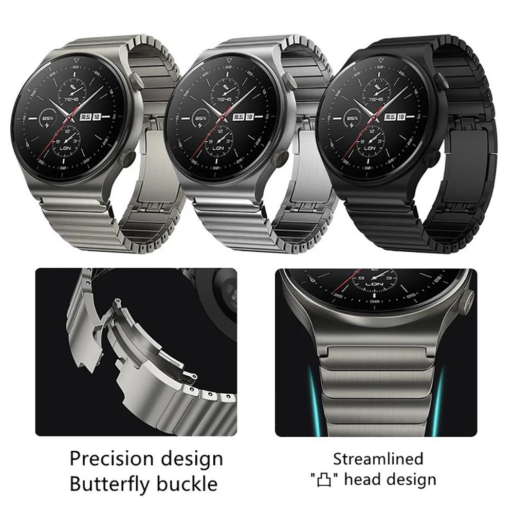 For Huawei Watch GT 46mm Band Metal Bracelet 22mm Strap For Samsung Galaxy Watch 3 45mm Replaceable Watchband Accessory