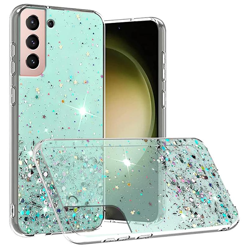 

Оригінальний силіконовий прозорий чохол з блискітками для Samsung Galaxy S24 S23 S22 S21 S20 Note 20 10 Ultra Plus FE S10 Lite S10 E Fundas S23 PLUS