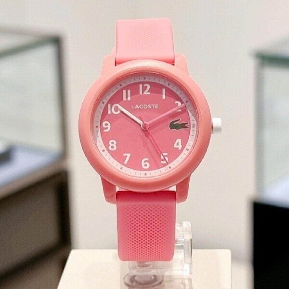LacoSte Women S Quartz Silicone Watch pink (32mm)