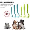 Pet Flea Removal Tool Kit Plastic Scratching Hook Remover Pet Cat Dog Grooming Supplies Tick Removal Tool Tweezers Clip