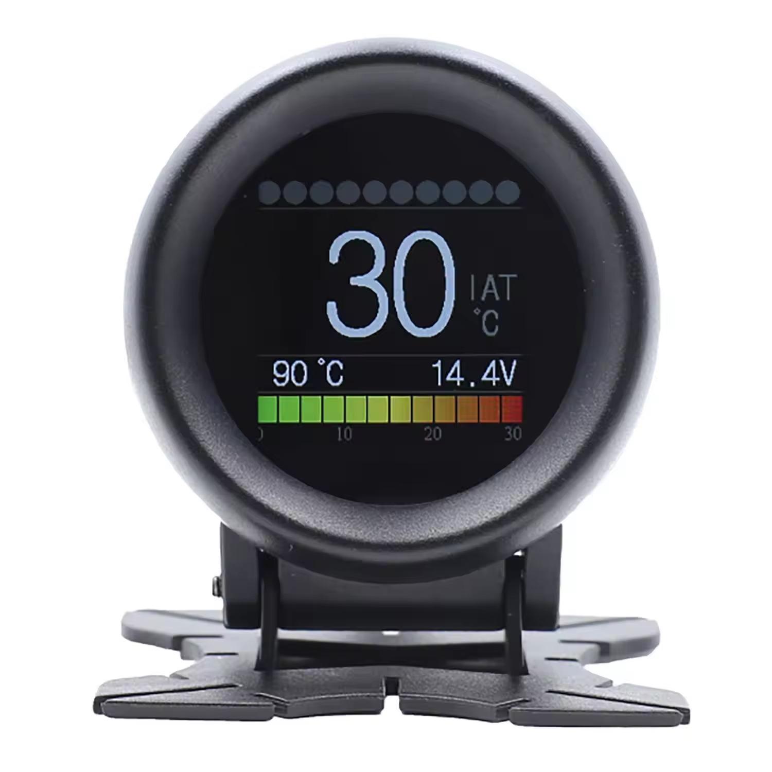 

Universal A205 HUD OBD2 Head Up Display Water Temperature Gauge HD Digital Tachometer OBD Vehicle Speed Meter