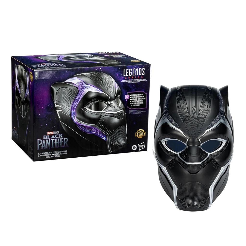Hasbro Marvel Legends Black Panther Premium Electronic Roleplay Helmet with Light Effects and Adjustable Marvel Legends Black Marvel Marvel Roleplay