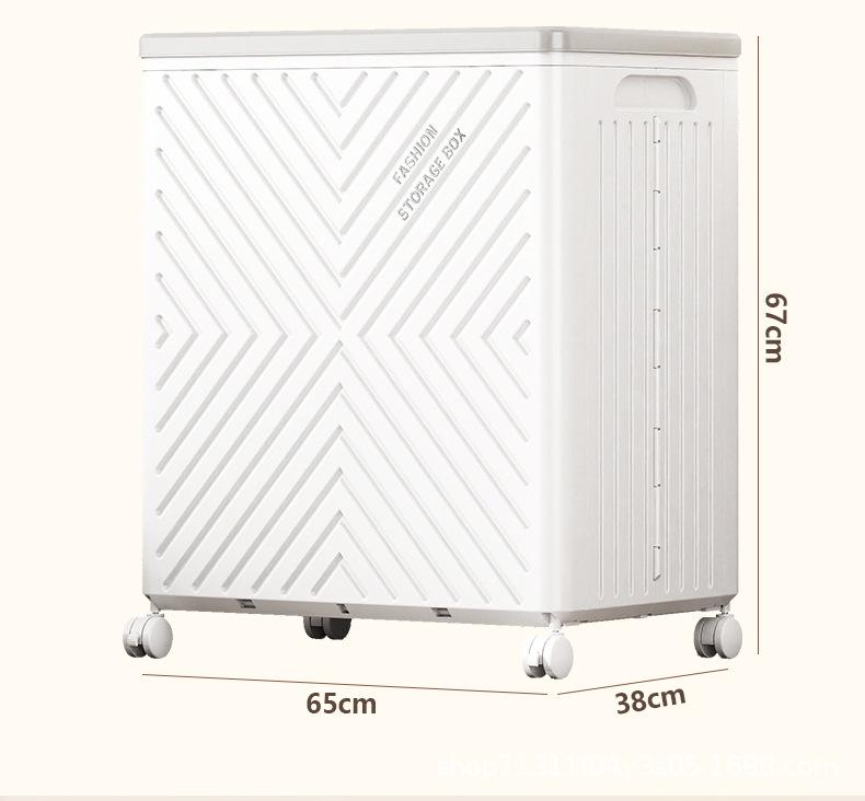 Children's Multi-functional Toy and Clothes Storage Cabinet, Flip-top Folding Design