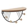 Modern Wall Shelves Fan Shaped Textured Exquisite Floating Shelves for Living Rooms Bedrooms Study