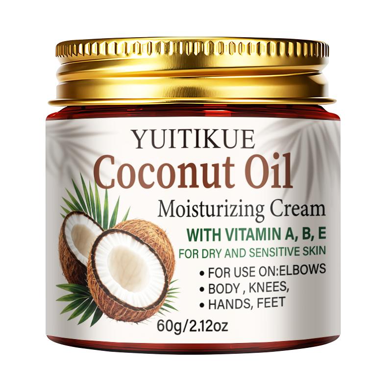 YUITIKUE Vitamin Enriched Coconut Oil Moisturizing Cream Easily Absorbed Lightweight Body Skin Care For Sensitive Skin