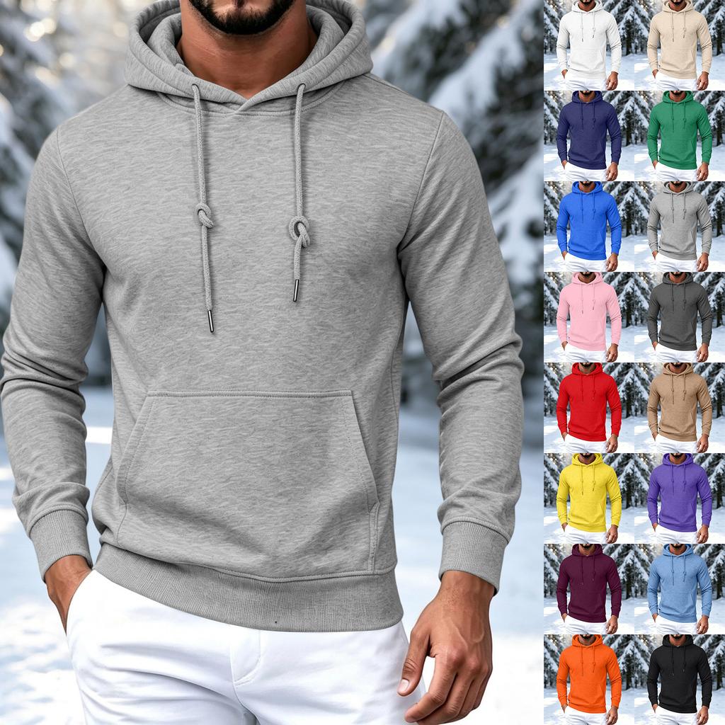 Men's Color Lined Hoodie for Casual Everyday Wear
