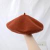 Satomi Ishihara Retro Wool Beret: Thickened Japanese & Korean Versatile Pumpkin Hat for Women